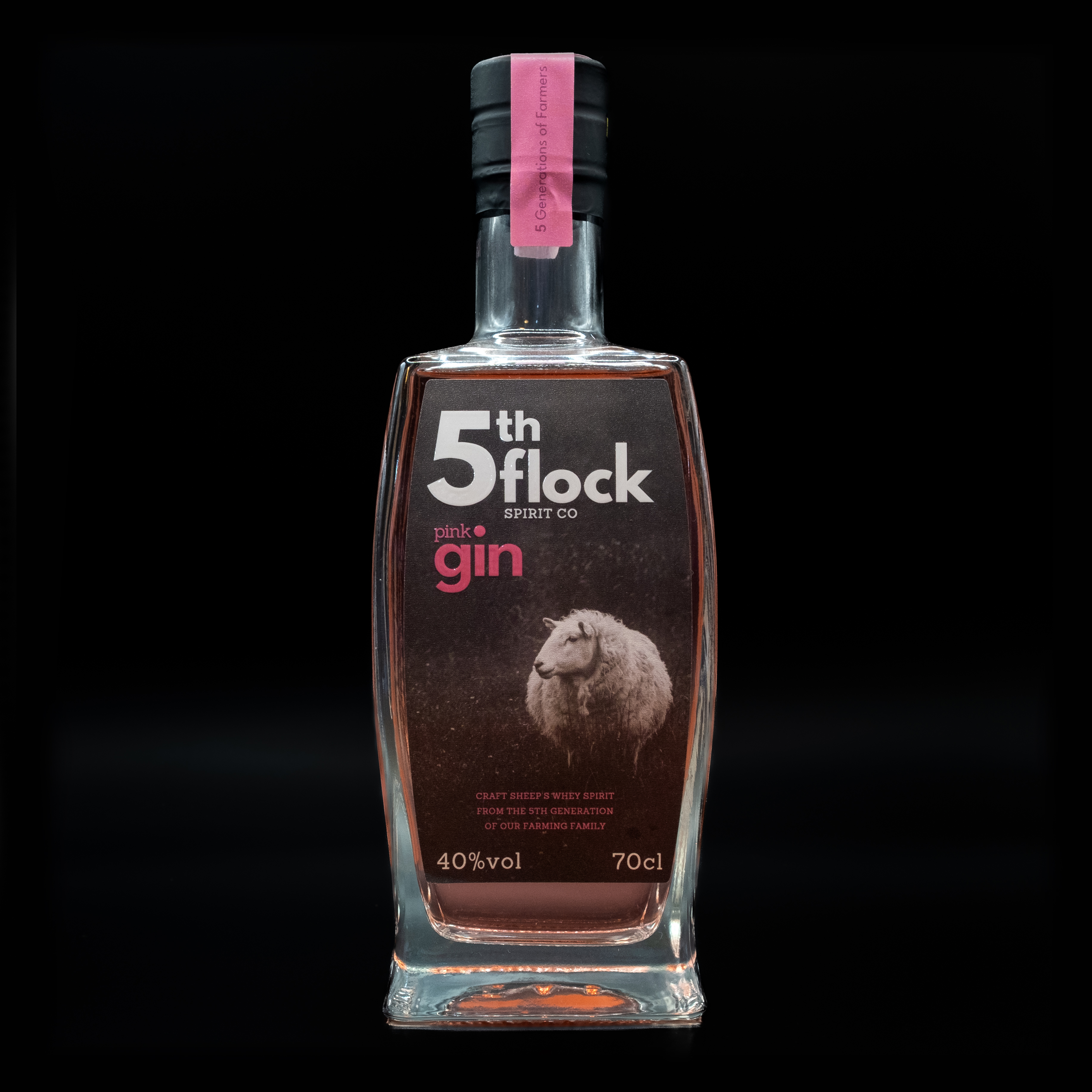 5th Flock Spirit Co Pink Gin infused with sheeps milk